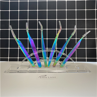 OEM Hot Selling Custom Logo Eyelash Applicator Eyelashes Tweezers Personalized Lashes Tools 